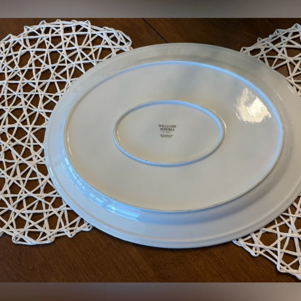 Williams Sonoma Plymouth Pumpkin Large Oval Serving Platter Fall, Holiday